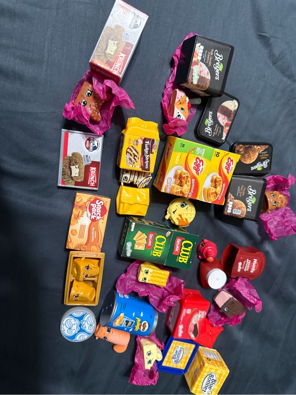 Shopkins Lot Vintage Mini Food Grocery Items Figures Collectibles